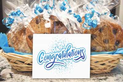 Congratulations Individually Wrapped Cookie Basket