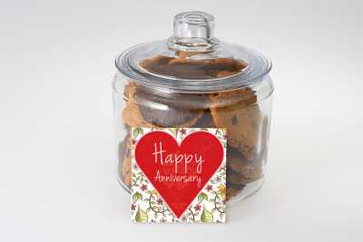 Happy Anniversary Cookie Jar