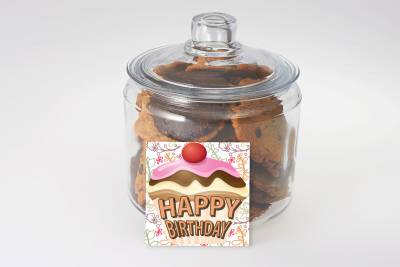Happy Birthday Cookies in a Jar
