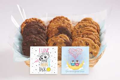 I Love You To the Moon Cookie Basket