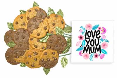 Love you Mum Cookie Gift Bouquet