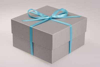 Select Embossed Silver Gift Box