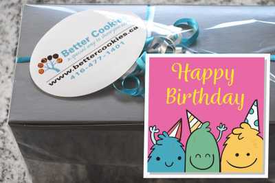 Small Cookie Monster's Birthday Box