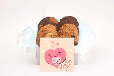 Two Hearts Love Cookie Gift Box