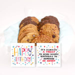 Happy Birthday Silver Cookie Gift Box