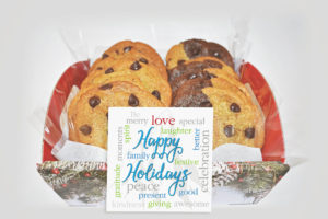 Happy Holidays Festive Cookie Gift Basket