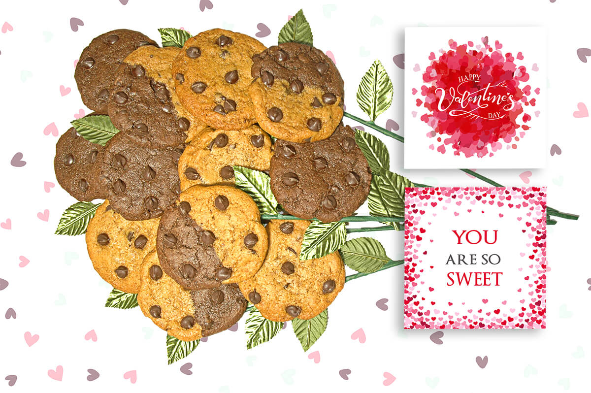 A Sweet Valentine's Day Cookie Bouquet