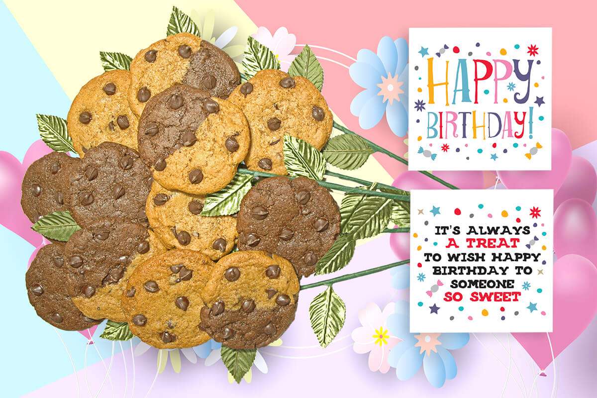 Sweet Happy Birthday Cookie Bouquet