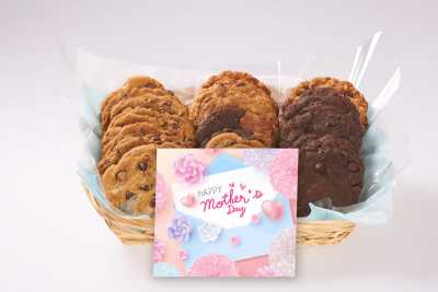 A Blue and Pink Mother's Day Gift Basket
