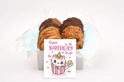 A Sweet Cat Birthday Cookie Gift Box