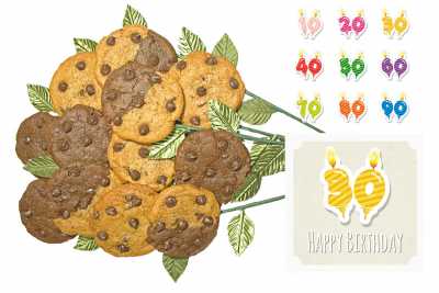 Birthday Candle Bouquet of Cookies