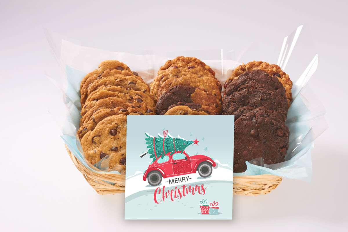 Car and Christmas Tree Gift Basket
