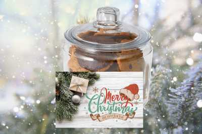 Christmas Wreath Cookie Jar