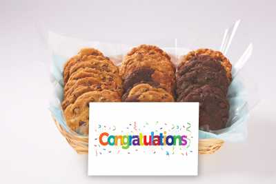 Colourful Congratulations Confetti Cookie Gift Basket