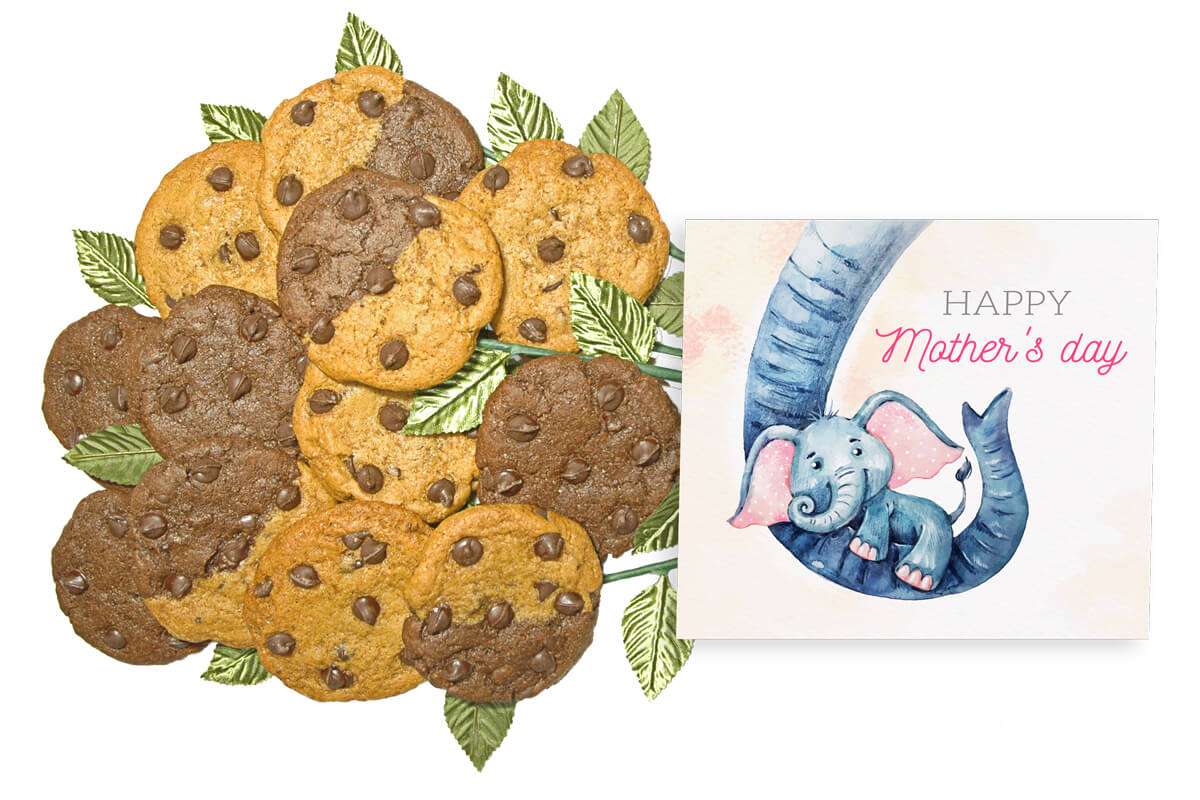 Elephant Hug Mother's Day Cookie Gift Bouquet