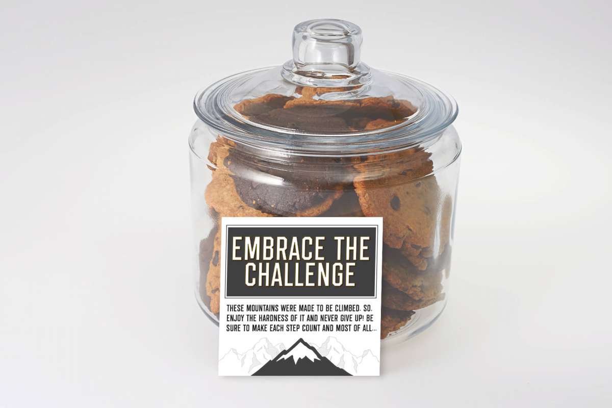 Embrace the Challenge Cookie Jar