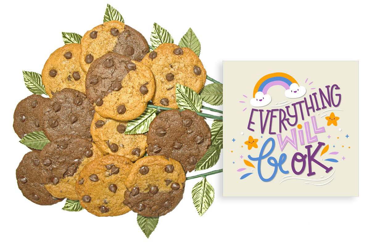 Everything Will Be Ok Cookie Flower Bouquet