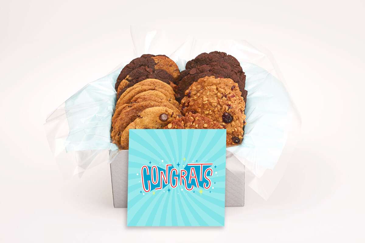 Funky Congrats Cookie Gift Box