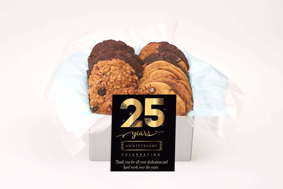 Golden Cookie Anniversary Gift Box