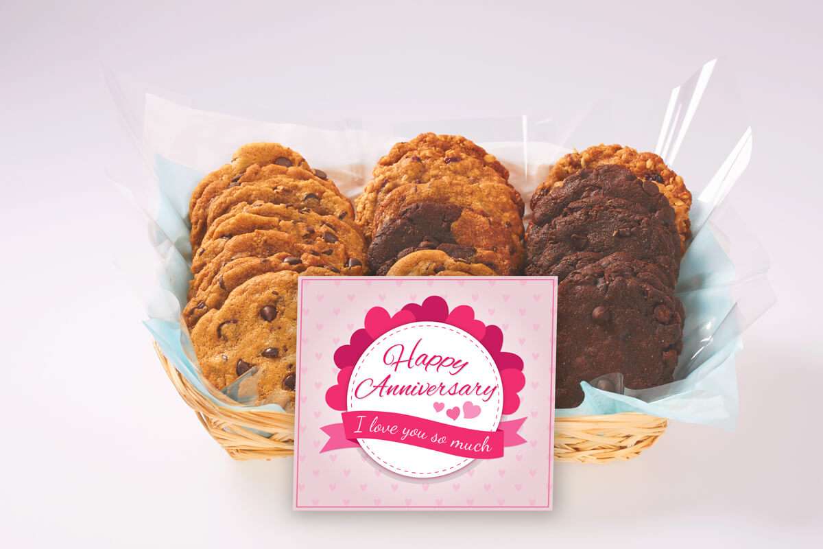 Love You So Anniversary Cookie Gift Basket