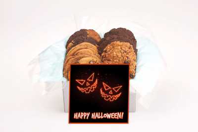Happy Halloween Jack O'Lanterns Cookie Gift Box