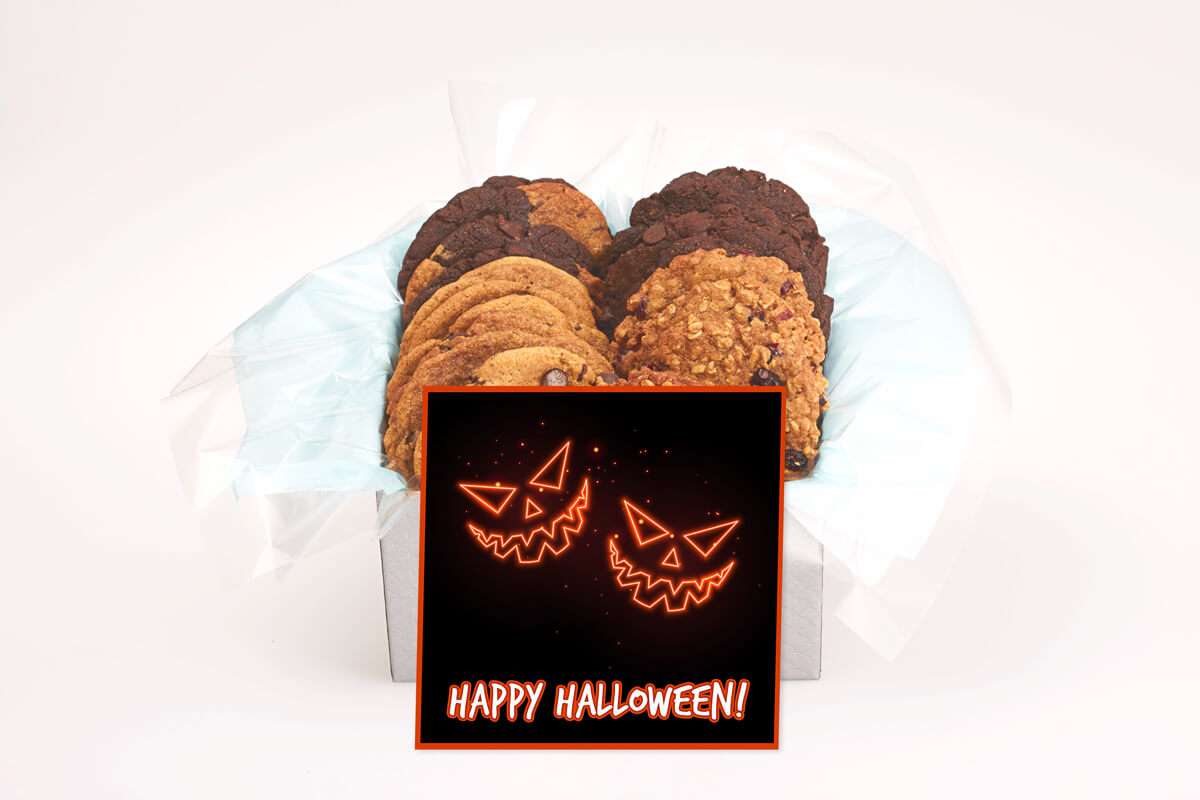 Happy Halloween Jack O'Lanterns Cookie Gift Box