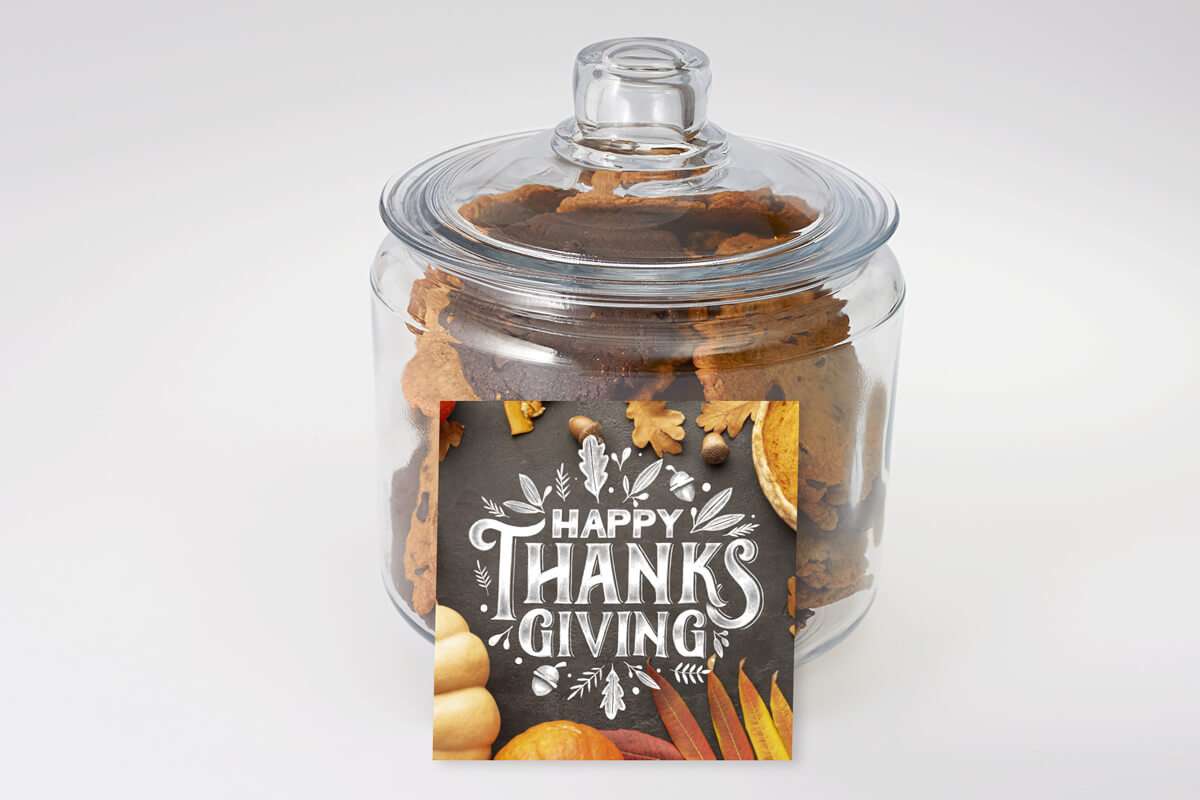 Happy Thanksgiving Cookie Jar