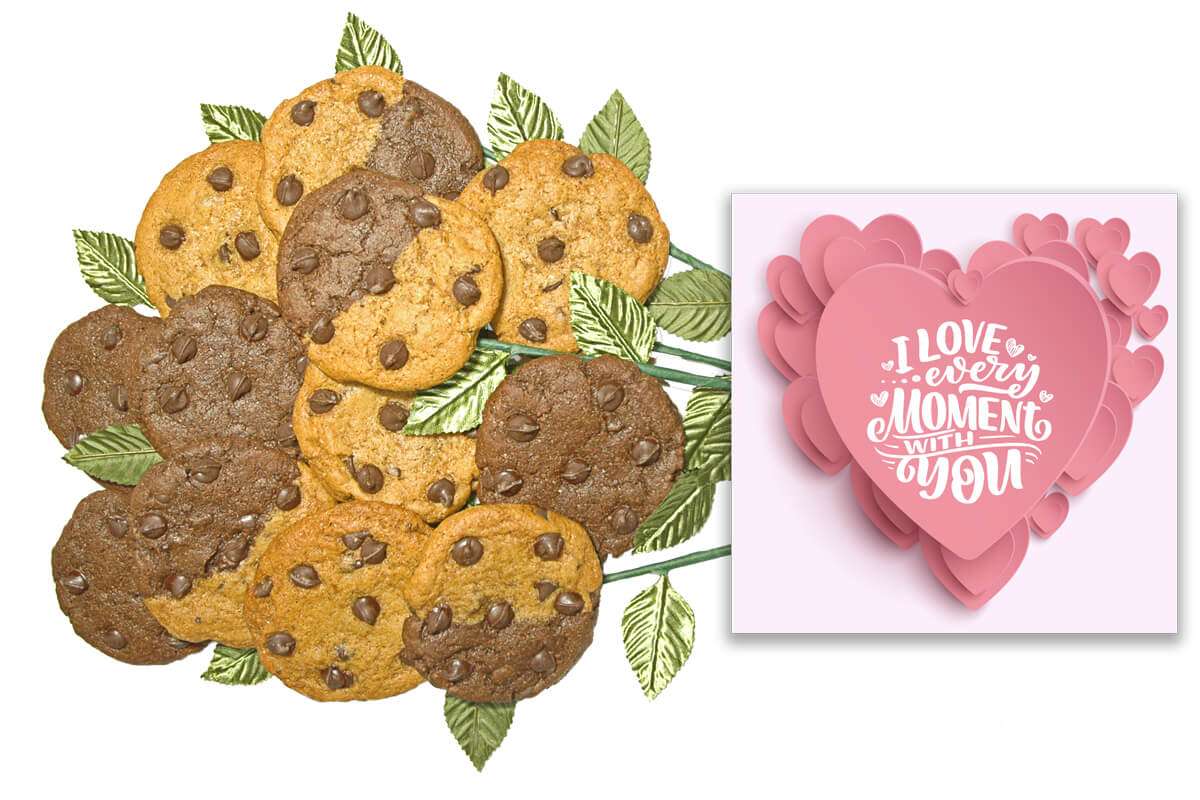 I Love Every Moment Cookie Flower Bouquet