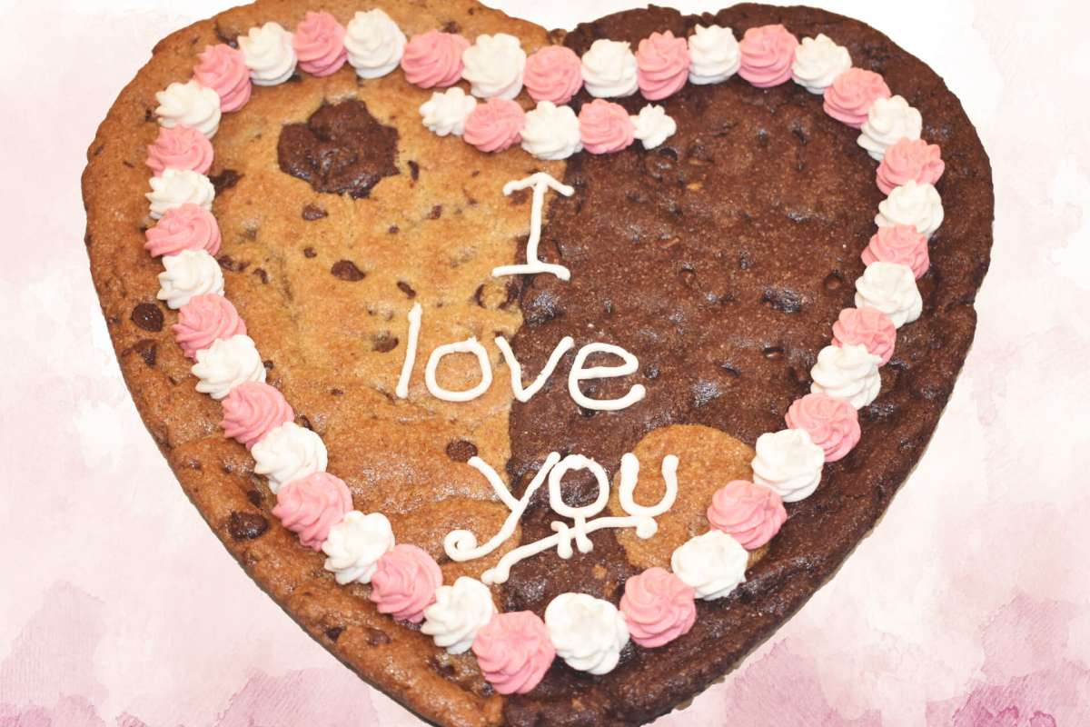 I Love You Pink Heart Cookie Gram
