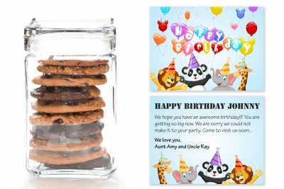 Kid's Small Birthday Cookie Jar
