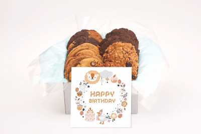 Bear and Duck Birthday Cookie Gift Box