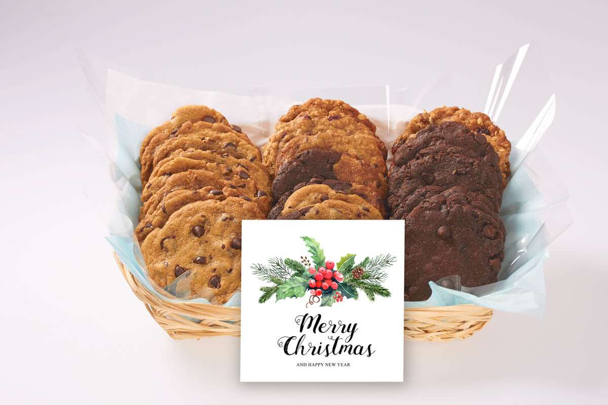 Mistletoe Christmas Cookie Basket