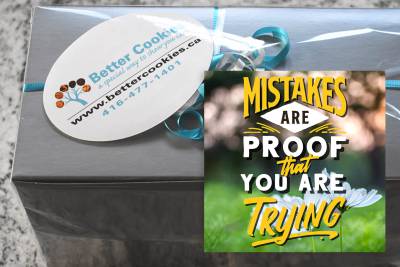 Embrace Mistakes and Keep Trying Small Gift Box