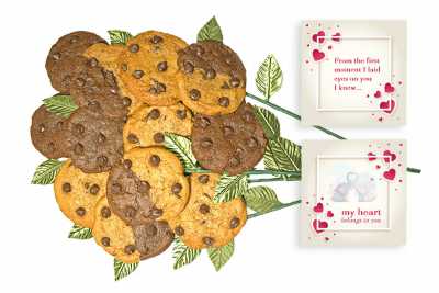 My Heart Belongs to You Bouquet of Cookies