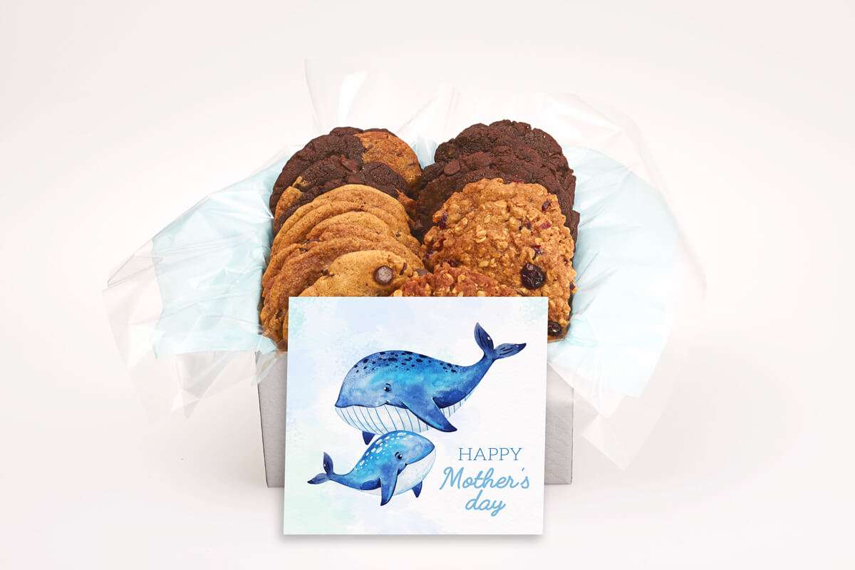 Smiling Whales Mother's Day Cookie Box