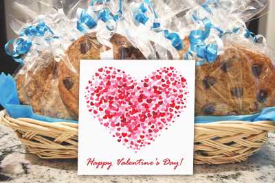 Individually Wrapped Valentine's Day Cookie Basket
