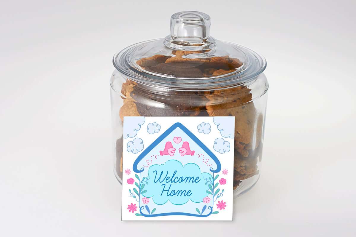Welcome Home Cookie Jar