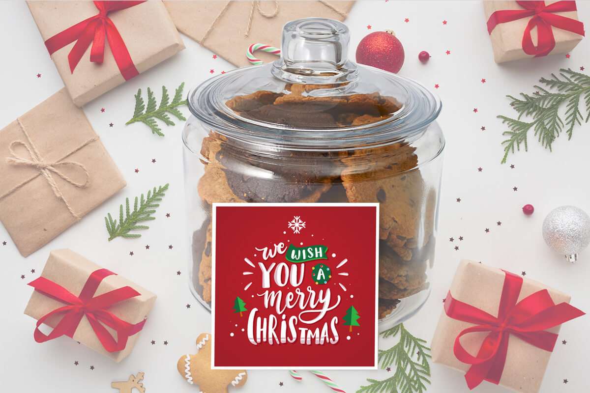 We Wish You a Merry Christmas Cookie Jar