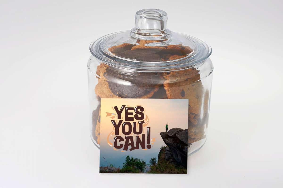Yes You Can Cookie Jar